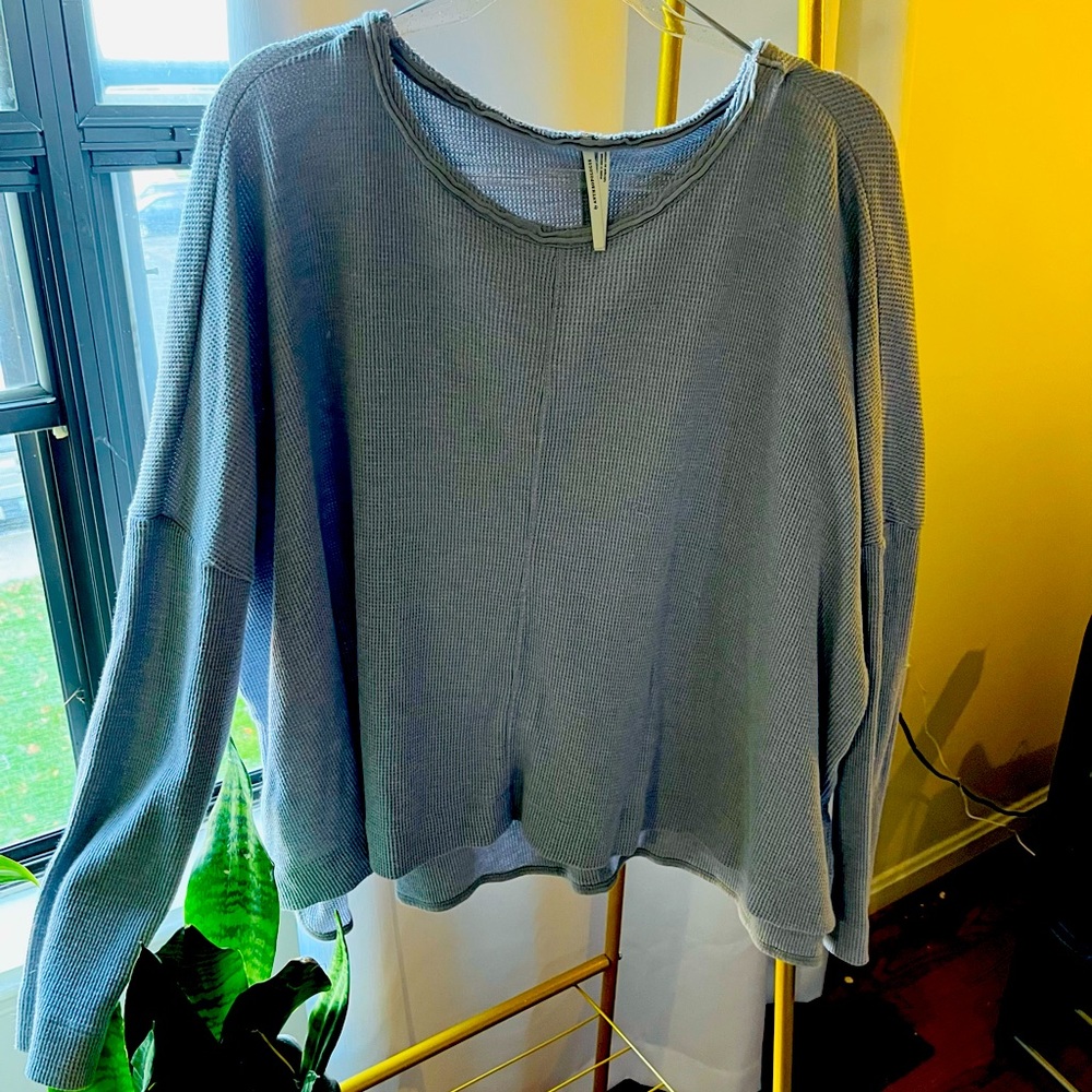 Anthropologie Waffle knit Pullover shirt